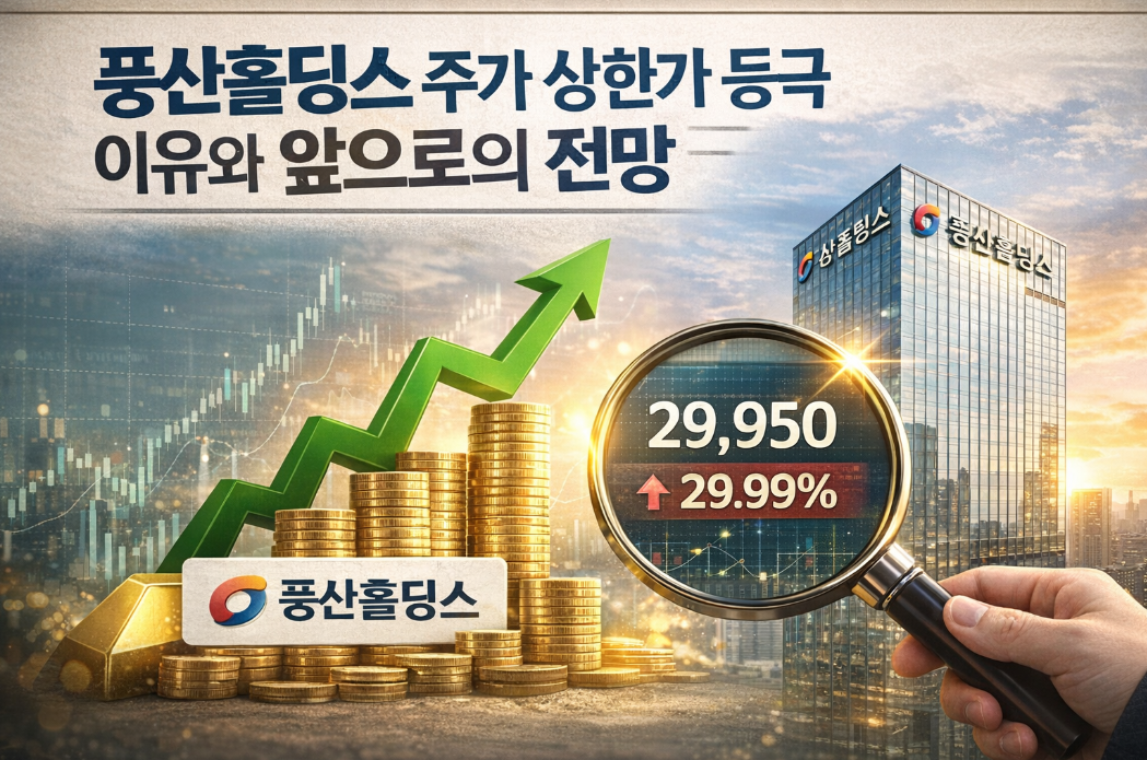 풍산홀딩스 상한가 등극 이유와 전망, 이것만 알면 끝