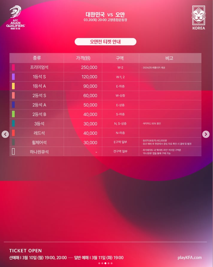 국가대표 축구 중계, 월드컵 3차예선 vs 오만 요르단 중계