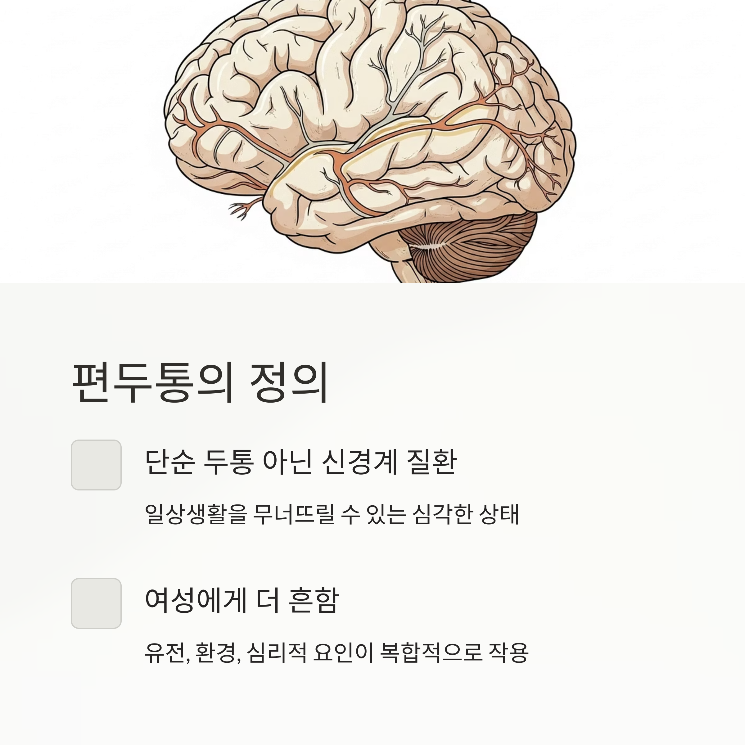 편두통의 정의