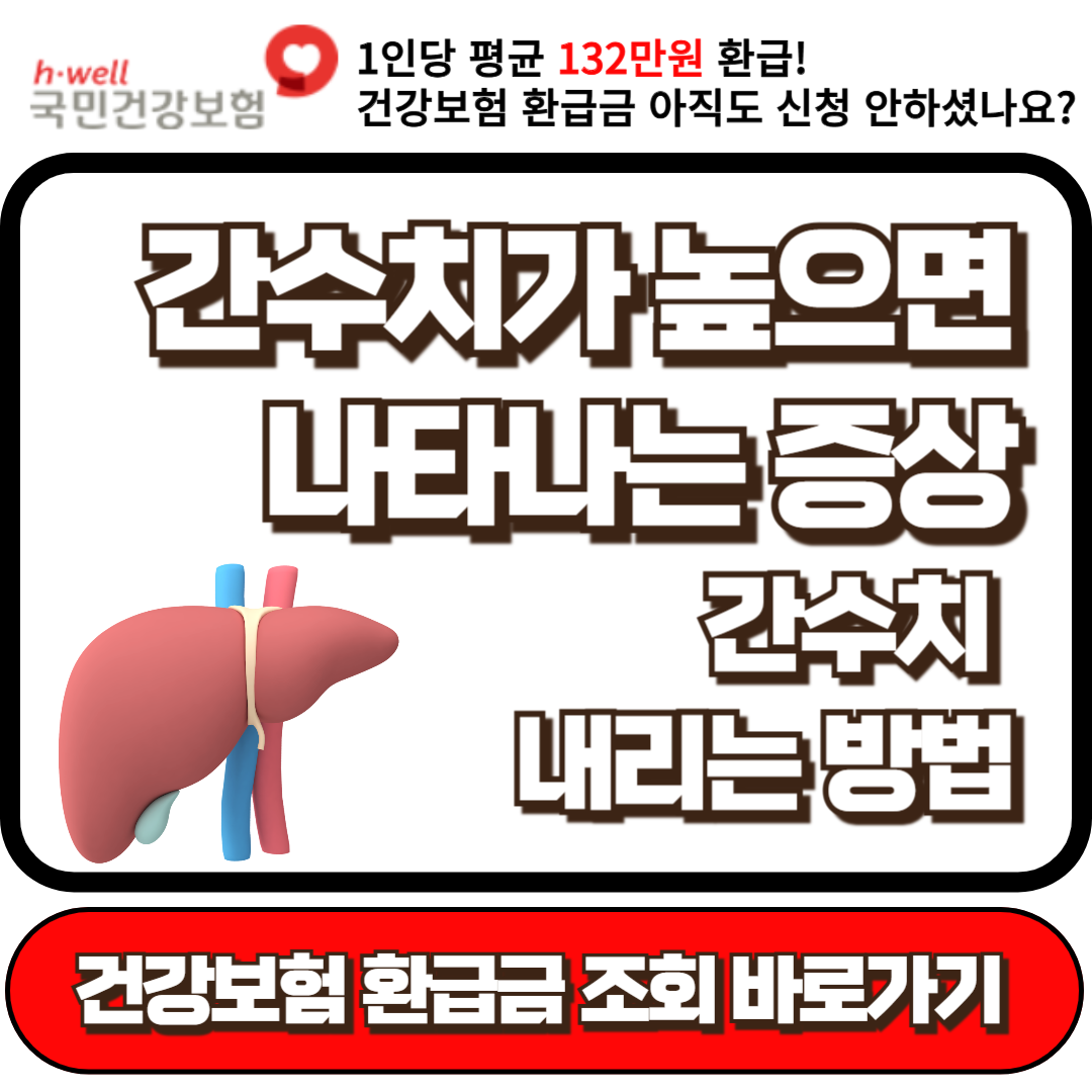 간수치가 높으면 나타나는 증상, 원인, 간수치 내리는 방법