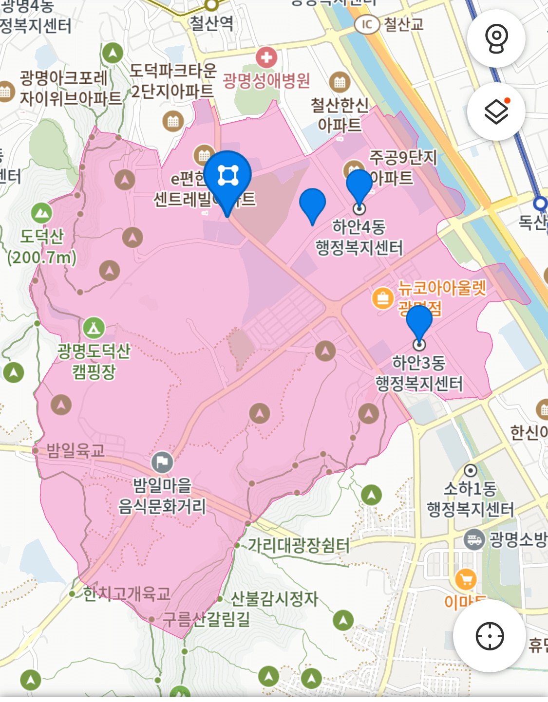 경기도_광명시_하안동_지도