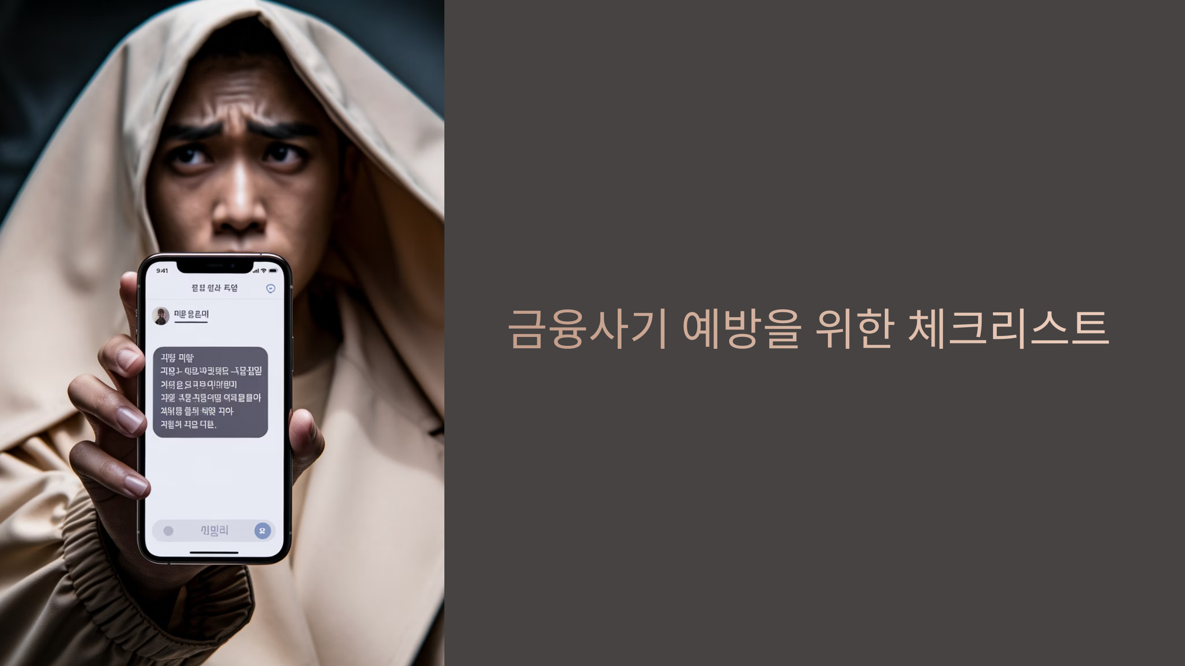 금융사기 예방 체크리스트