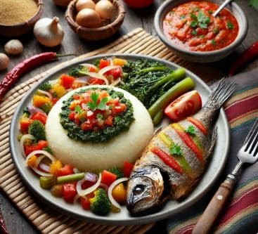 코트디부아르의 아티에케(Attiéké): 카사바로 만든 쿠스쿠스 스타일 요리