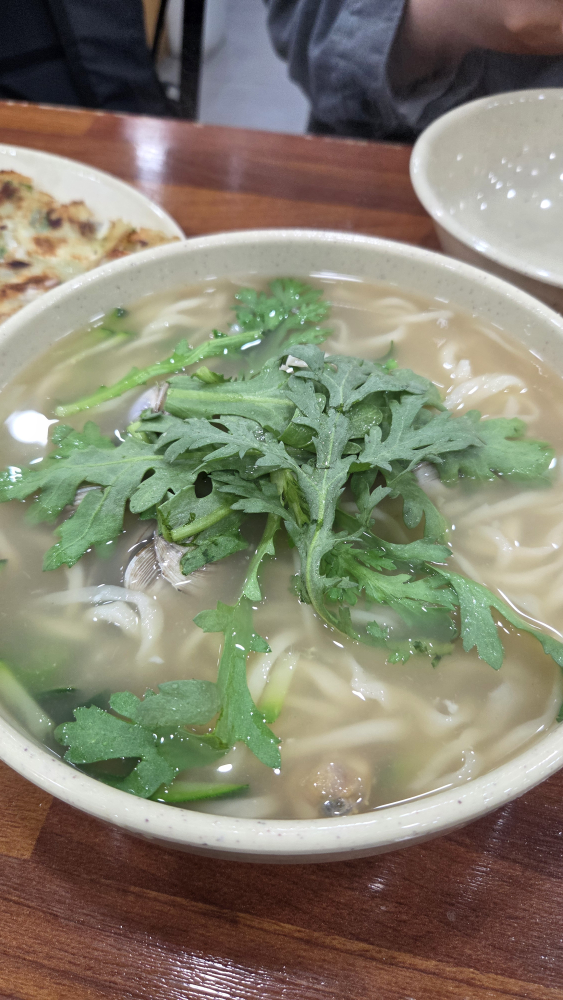오씨칼국수 칼국수 상차림