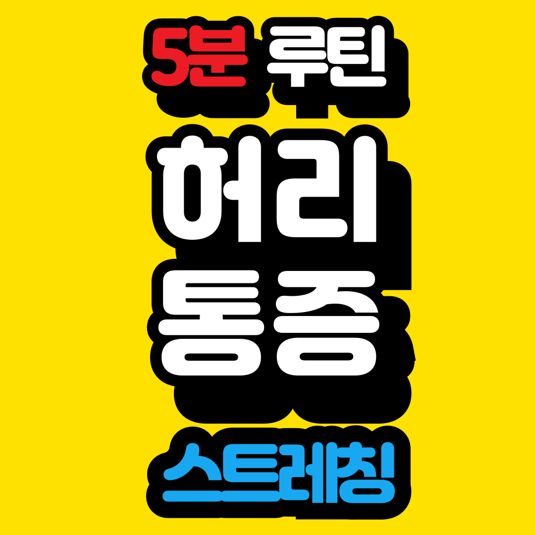 허리통증 스트레칭 5분 루틴, 병원보다 효과적인 셀프 회복법