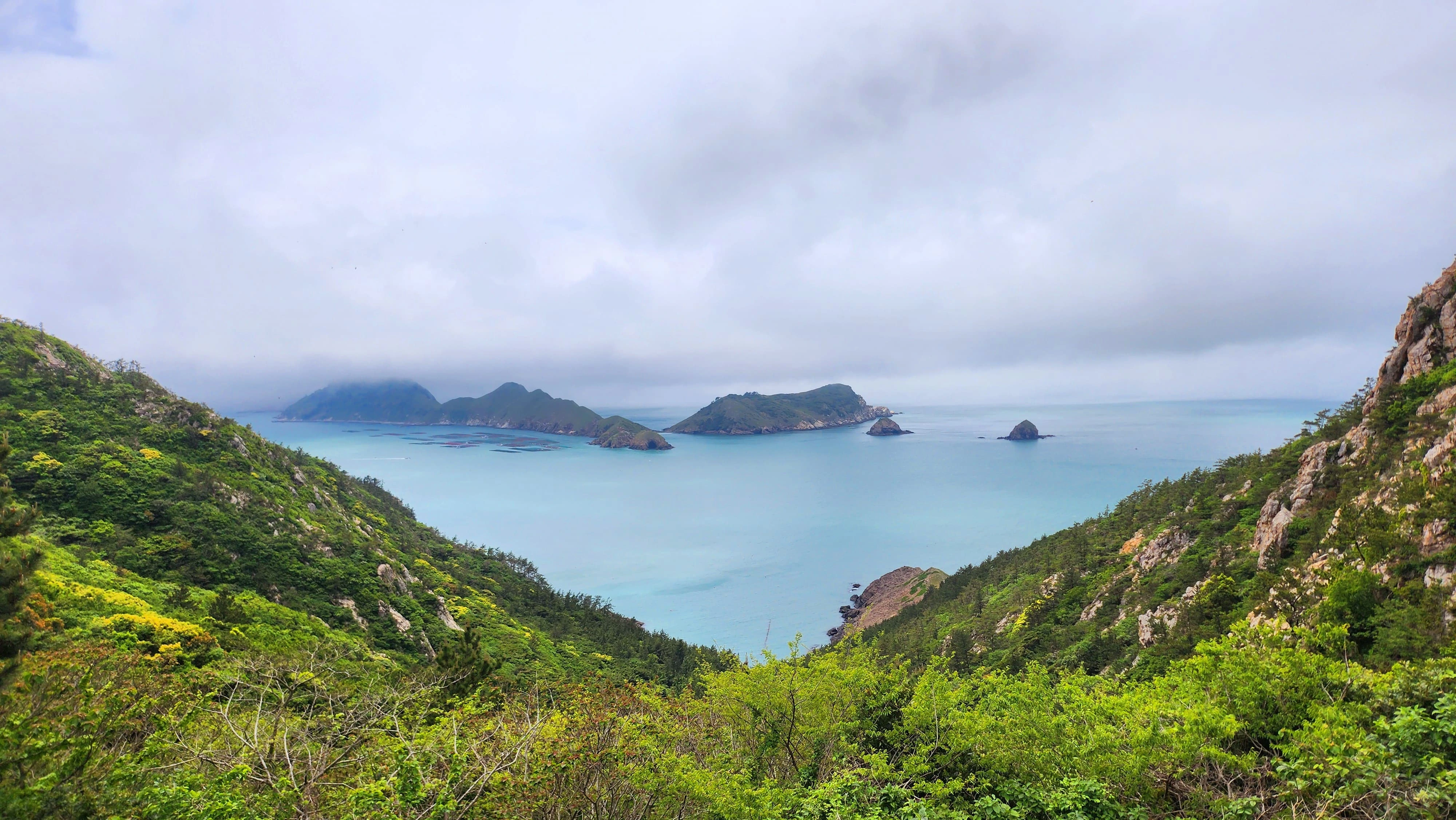 흑산도에서 본 바다 모습
