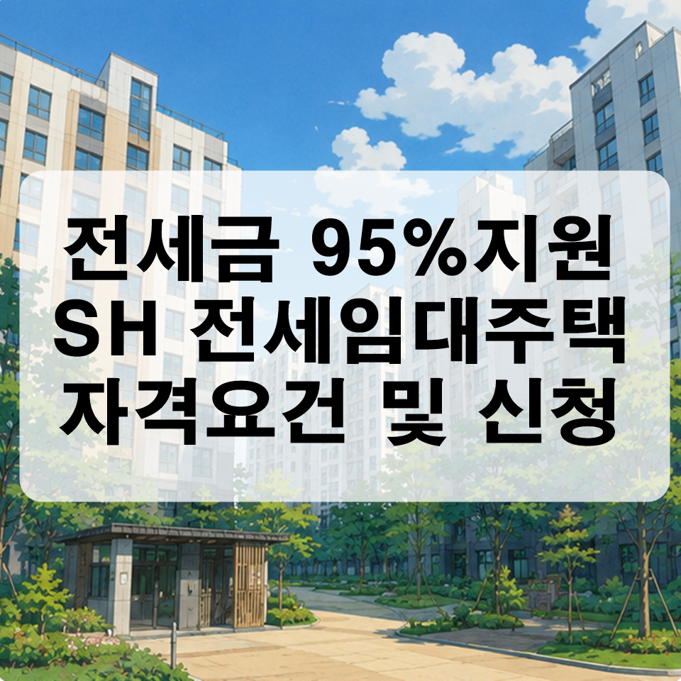 SH 전세임대주택 자격 요건 및 신청