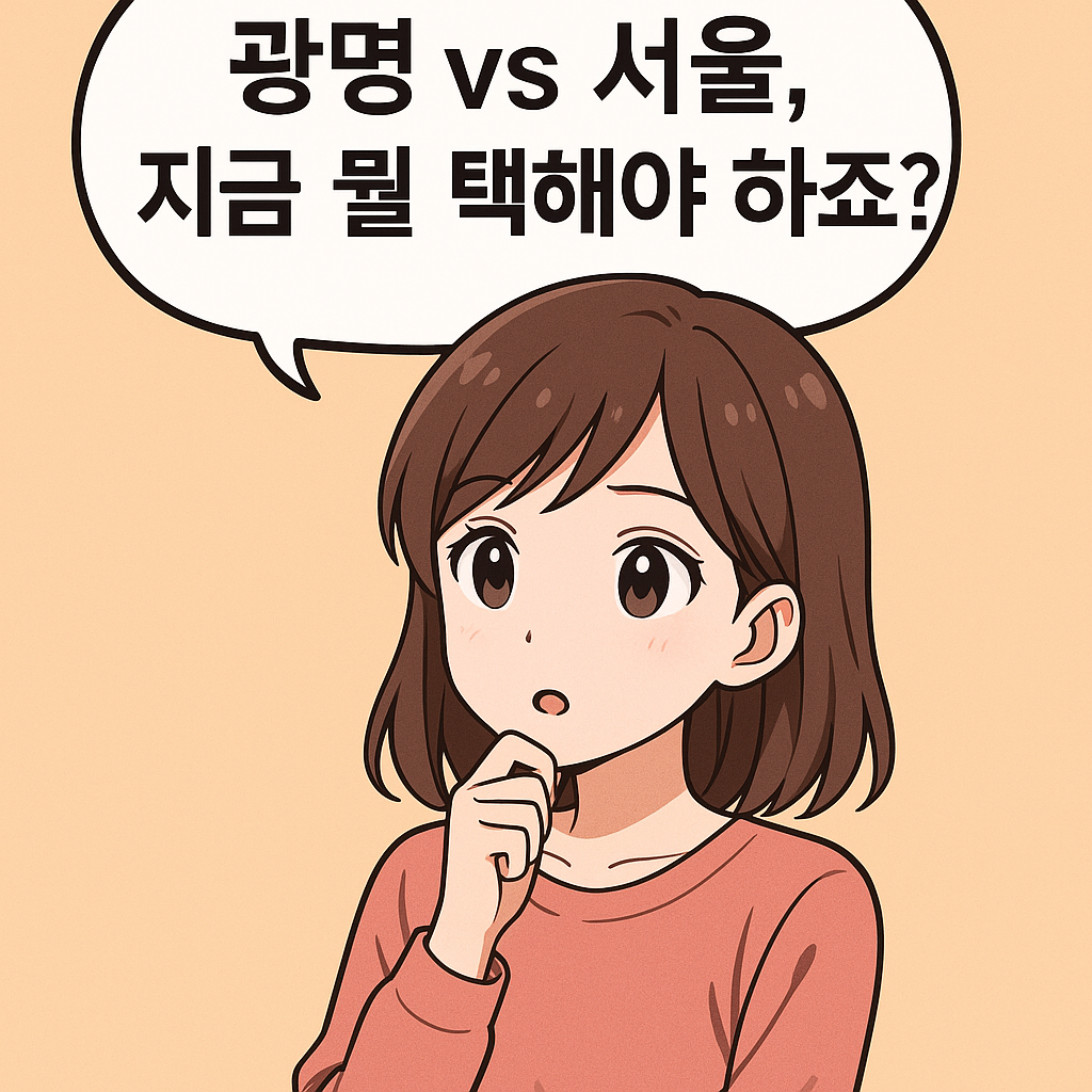 광명과 서울, 두 도시 중 어디에 내 집 마련을 해야 할지 고민되시나요?