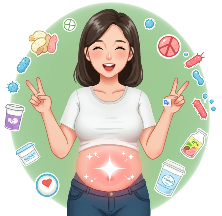 장 건강 챙기면 배가 편안해짐