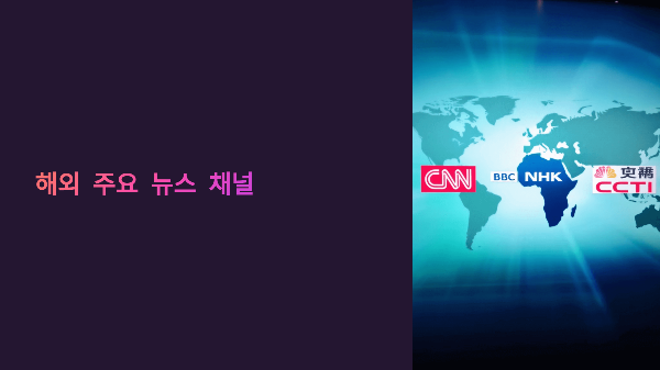 🌍 해외 주요 뉴스 채널 LIVE