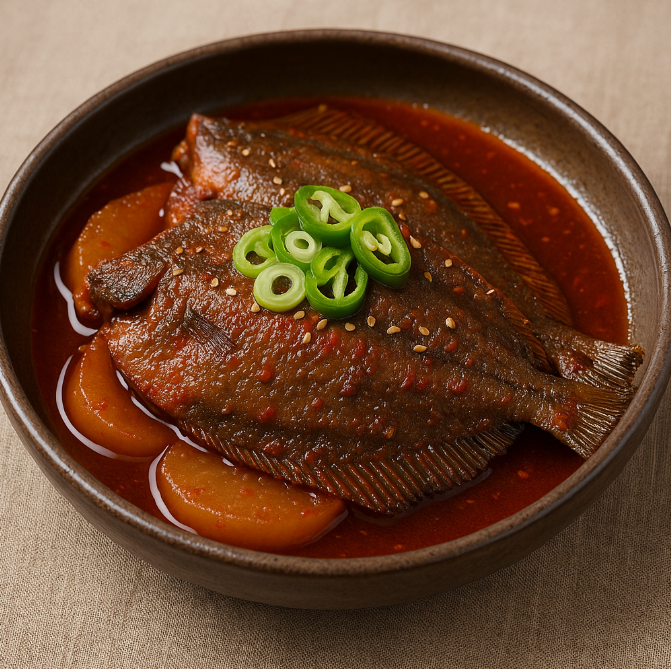 입맛돋구는 가자미 조림