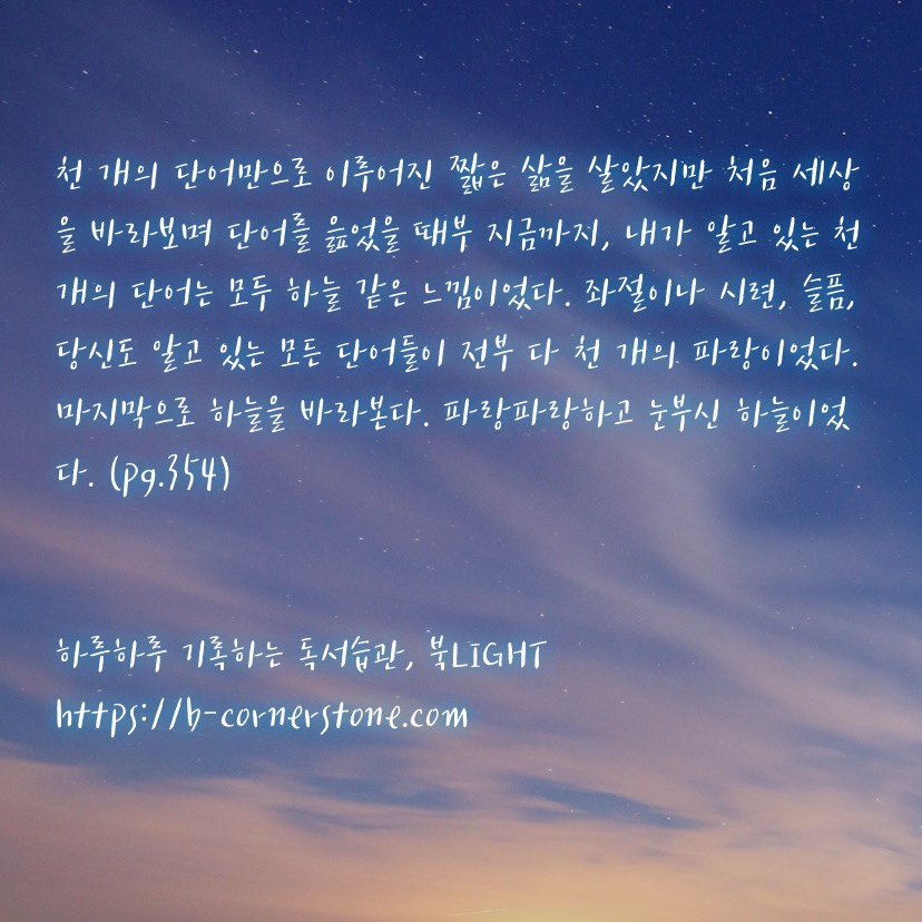 천선란 천개의파랑