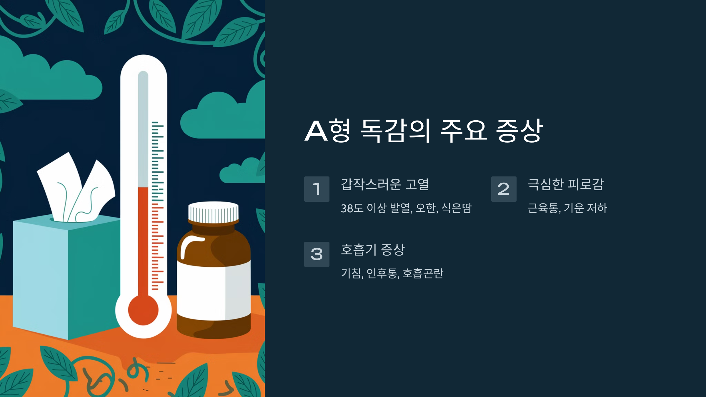 A형 독감 증상 및 예방 방법