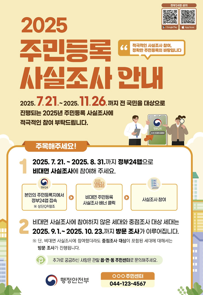 주민등록 사실조사