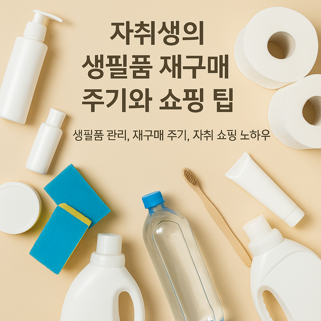 자취생 생필품 재구매 주기와 쇼핑 팁 대표 이미지