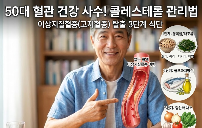 50대 필수 콜레스테롤 관리 식습관 TOP 3