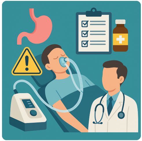 전신마취 기도삽관 주의사항 후유증