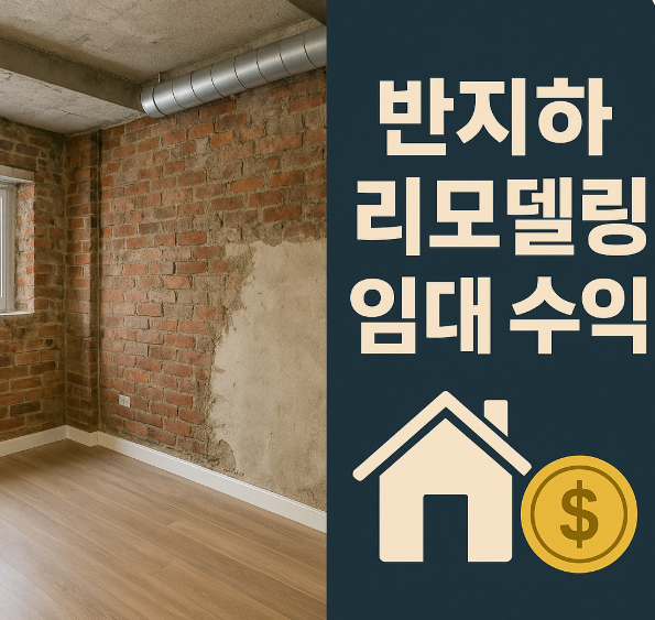 경매로 반지하 리모델링 임대 수익
