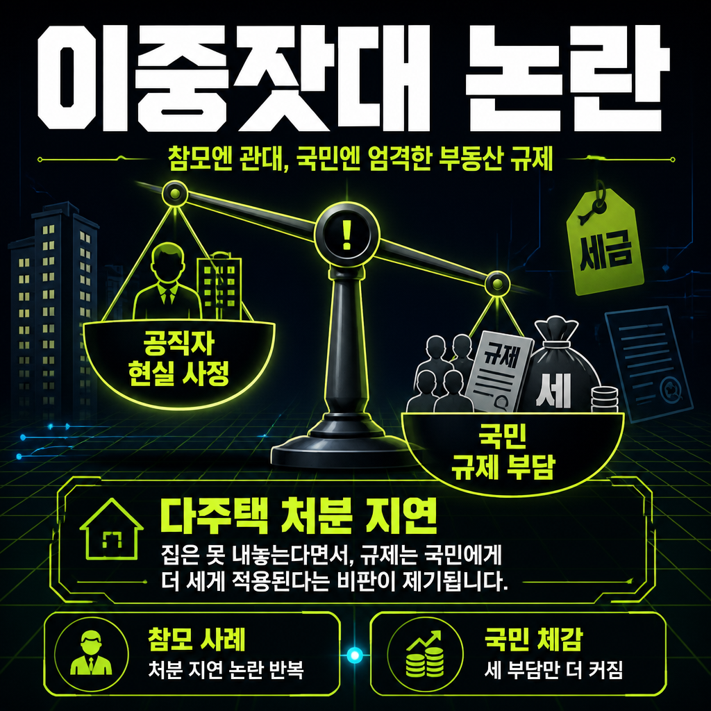이중잣대 논란