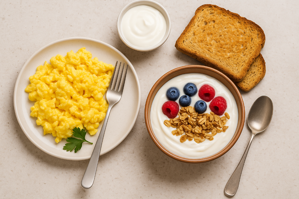 달걀과 요거트로 완성하는 고단백 아침 식사 레시피