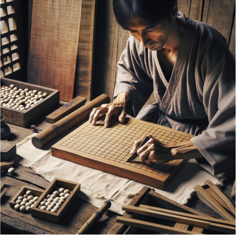 바둑판과 바둑돌의 초기 형태: 당시의 제작 방식