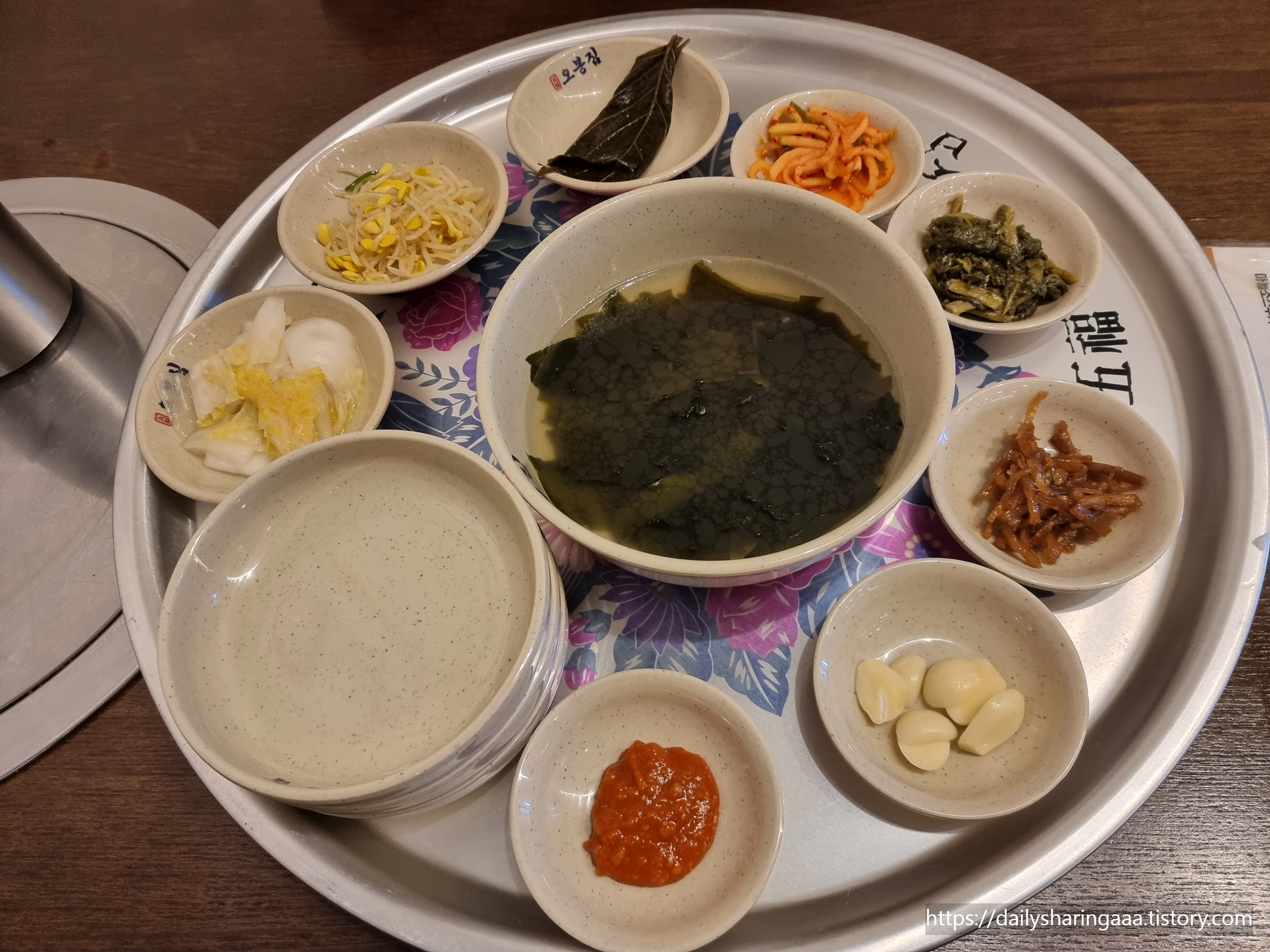 청라_오봉집_기본반찬