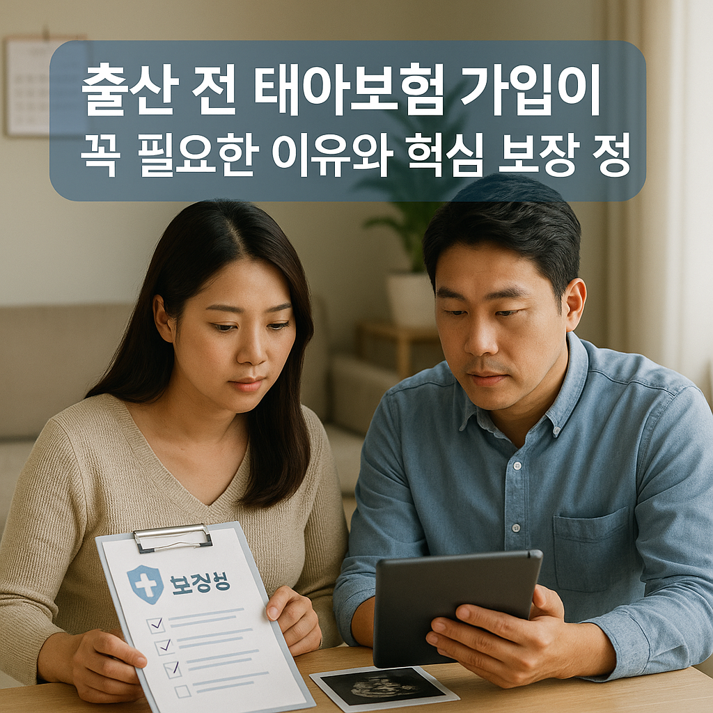출산 전 태아보험 가입이 꼭 필요한 이유와 핵심 보장 정리