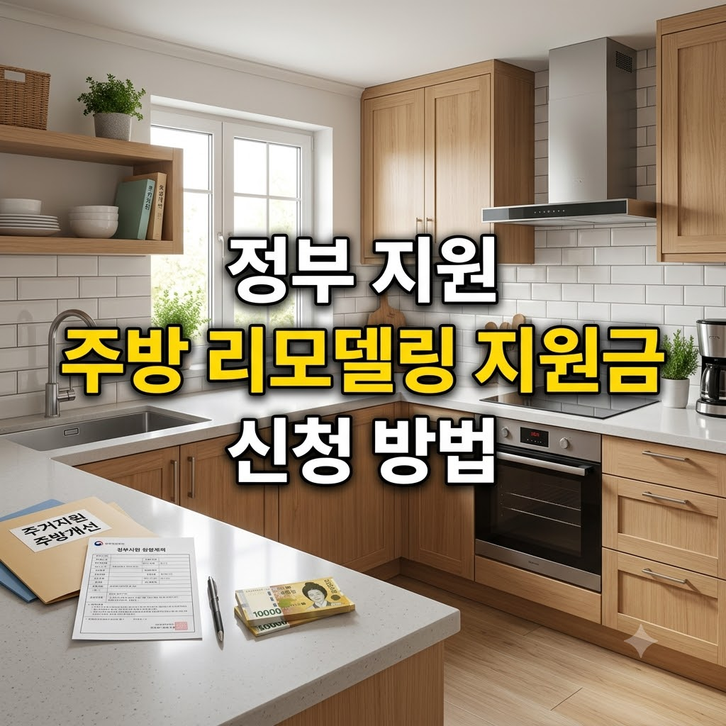 주방 리모델링 지원금 신청 방법