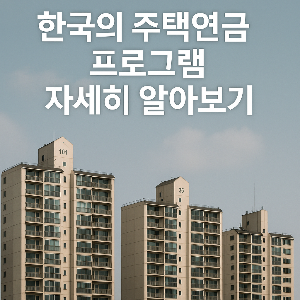 한국의 주택연금 프로그램 자세히 알아보기