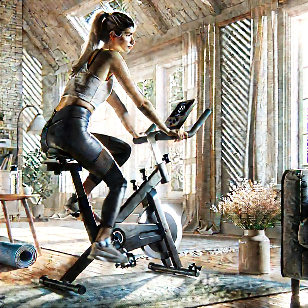 실내자전거에 관한 사진