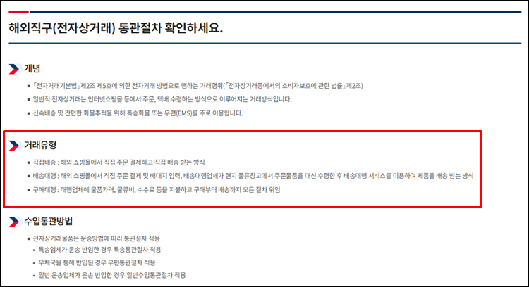개인고유통관부호-통관절차
