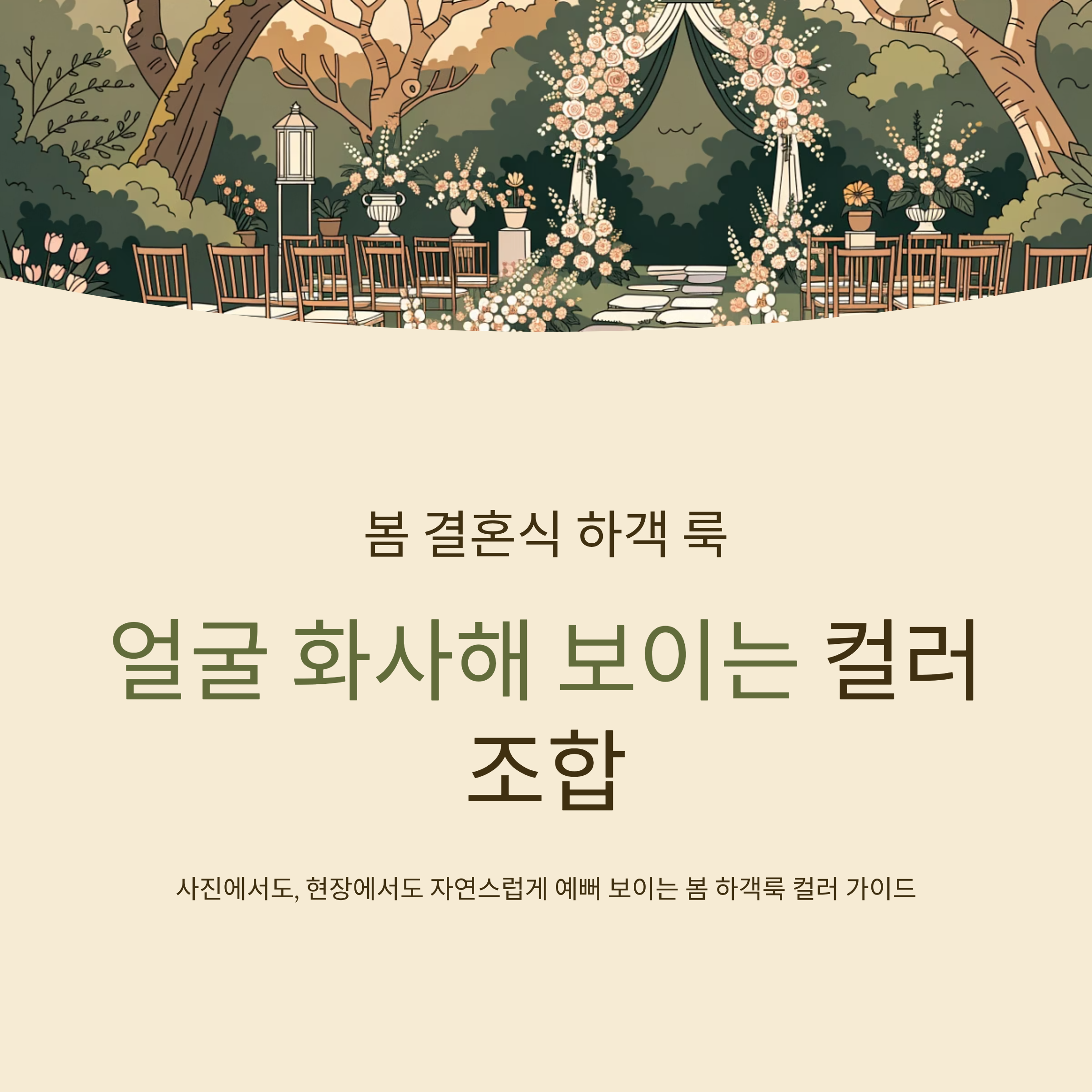 봄 결혼식 하객 룩 얼굴 화사해 보이는 컬러 조합