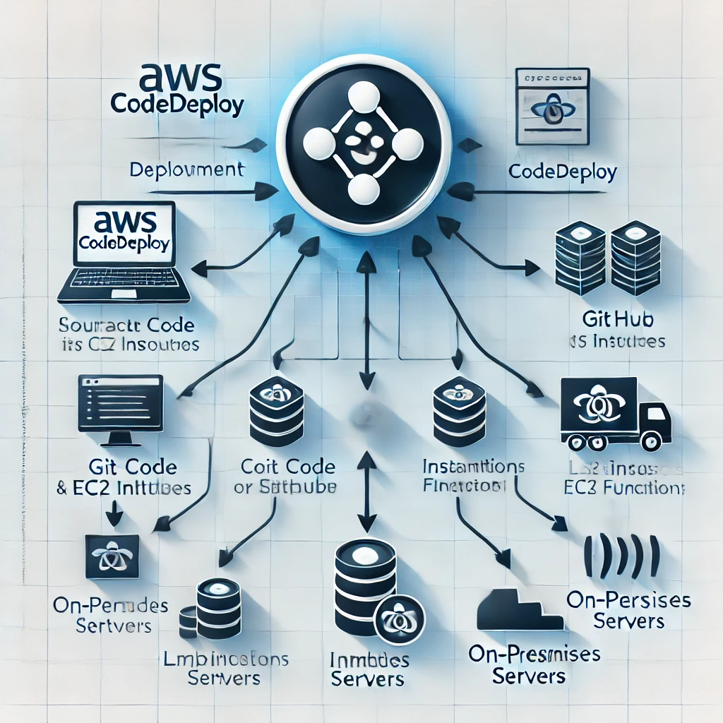 AWS CodeDeploy의 애플리케이션 배포 다이어그램