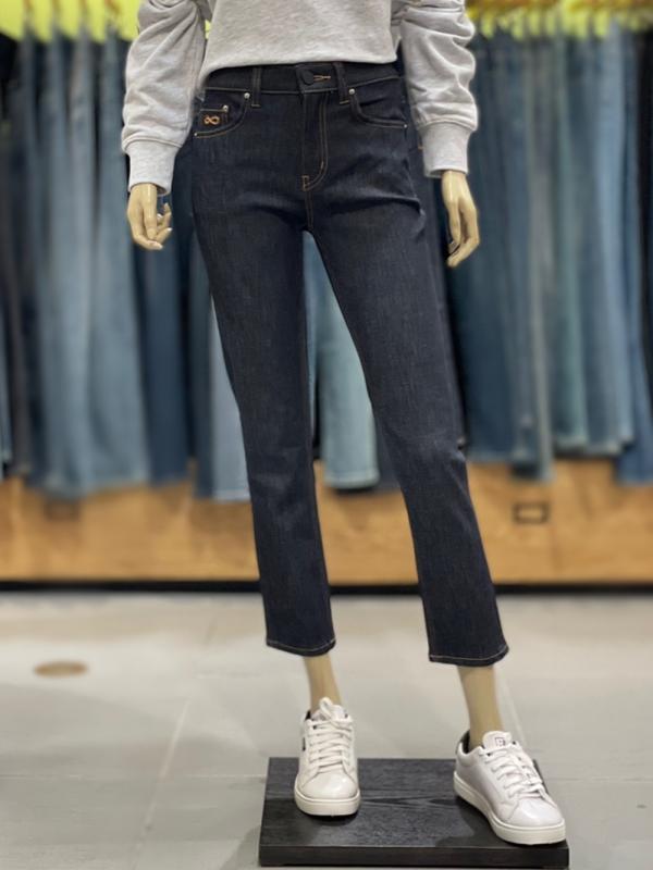 플랙진 하트 여성 FLEX 슬림 스트레이트핏 생지 로우 스판 데님 팬츠 PJTO5HAK241