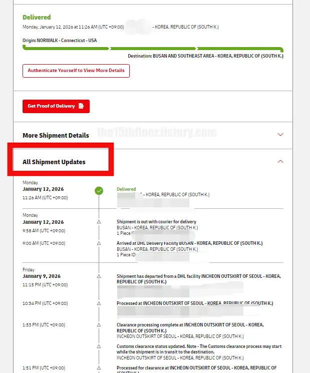 'Alo Yoga(알로 요가)' 배송기간 및 배송 조회