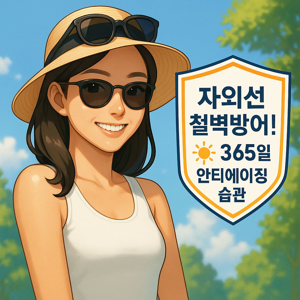 자외선 철벽방어! ☀️ 365일 안티에이징 습관