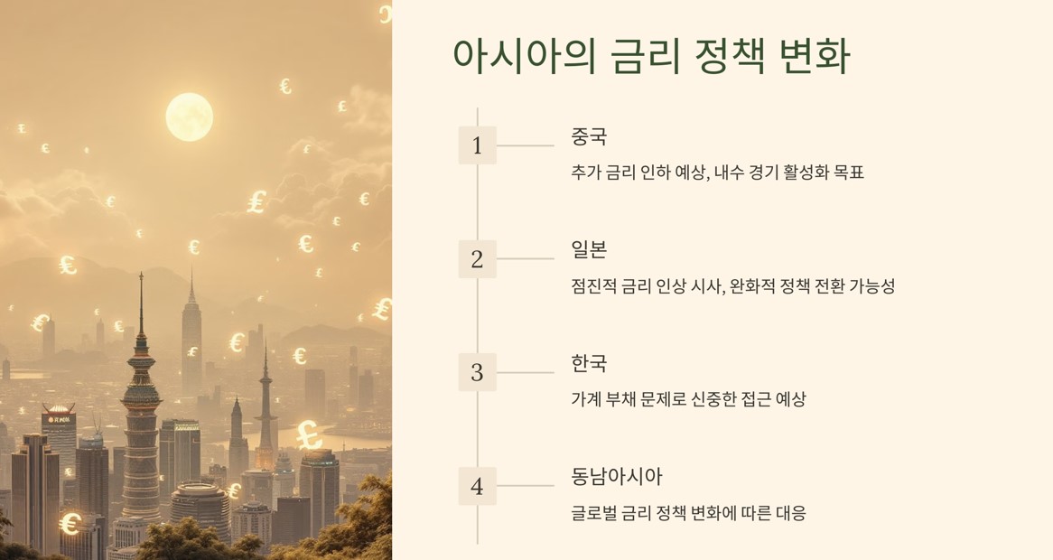 아시아 금리 정책 변화 사진