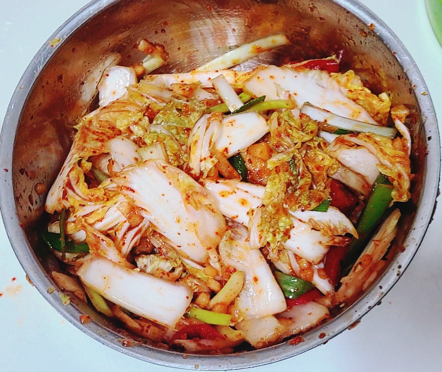 알배기 배추로 겉절이 담그기/ 여름별미