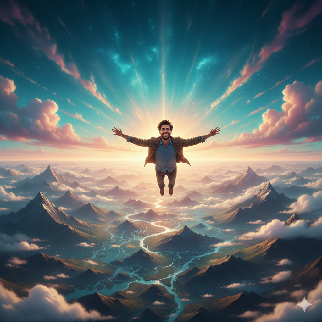 I can fly the sky