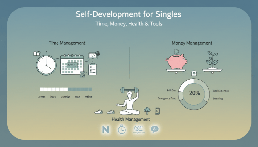 비혼자의 자기계발 플랜 1년 설계법 (시간·돈·건강 기준)