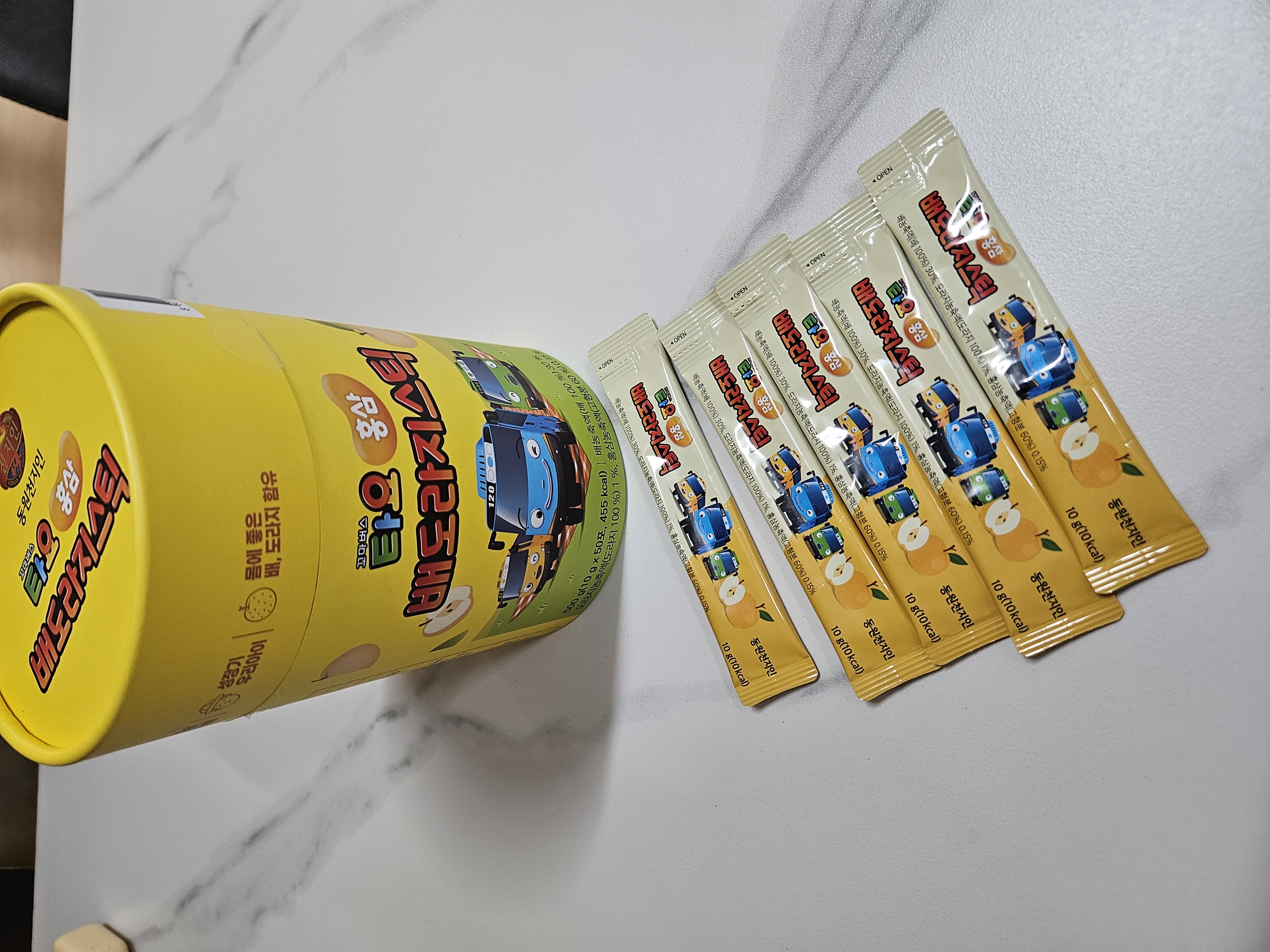 타요 배도라지 스틱 제품과 보관용 박스 사진