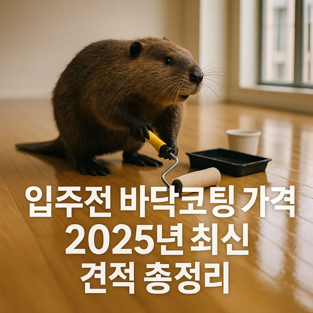 입주전 바닥코팅 가격 2025년 최신 견적 총정리