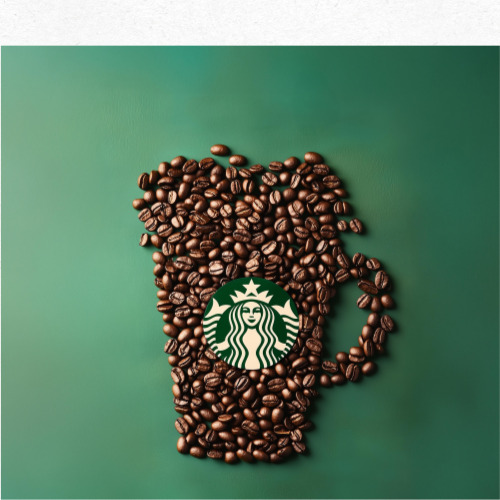 스타벅스 매장 내 노트북 작업 중인 고객