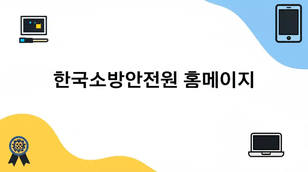 한국소방안전원 홈페이지 메인 화면 썸네일 이미지