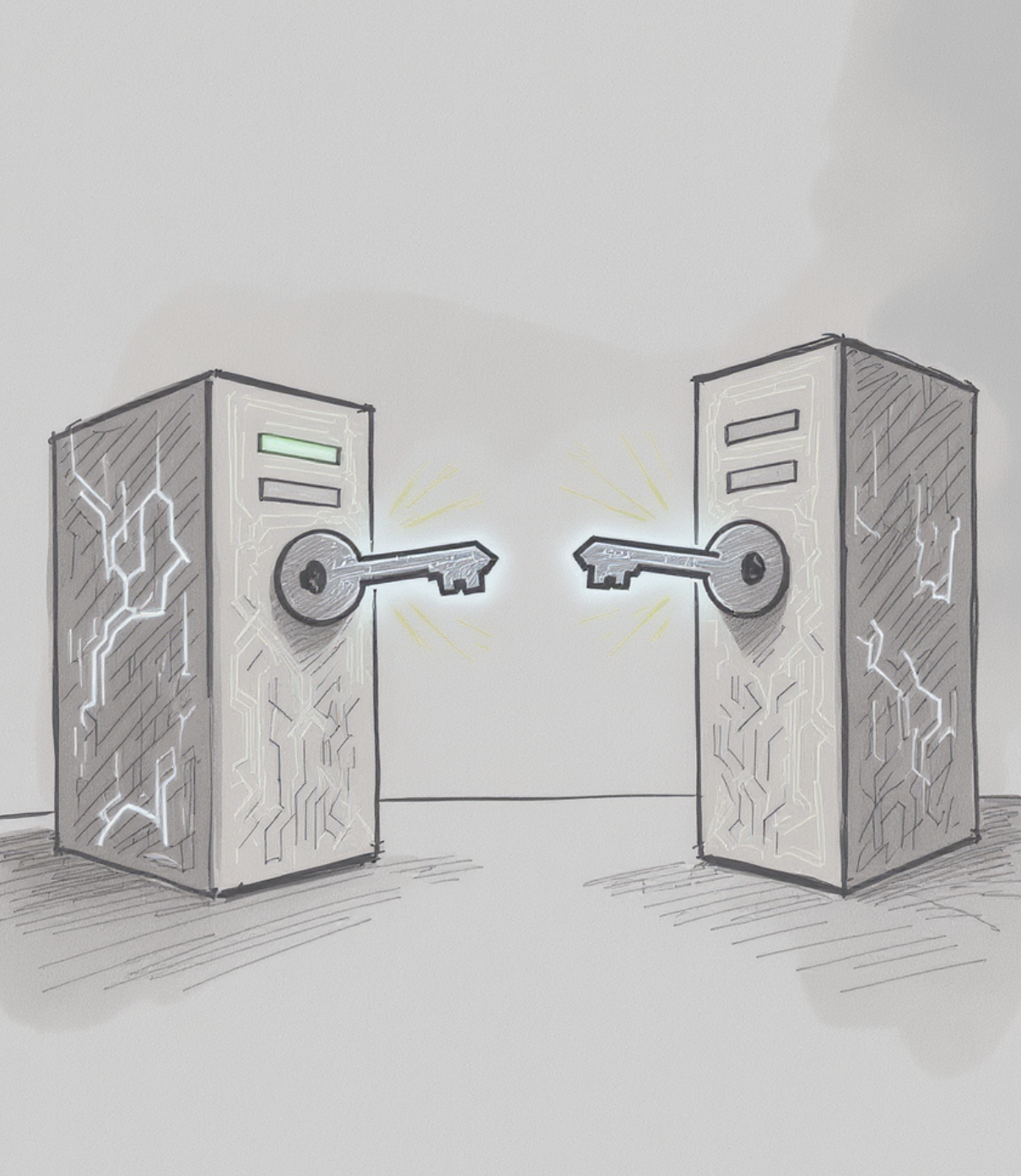 비밀의 열쇠를 주고받는 과정&amp;#44; 조금 더 자세히