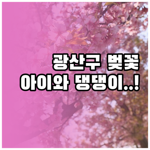 아이와 반려견 동반 가능한 광주 광산..