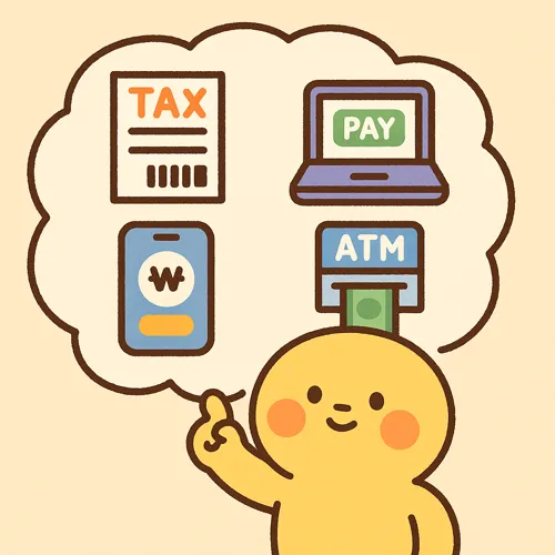 ATM 세금 납부 그림