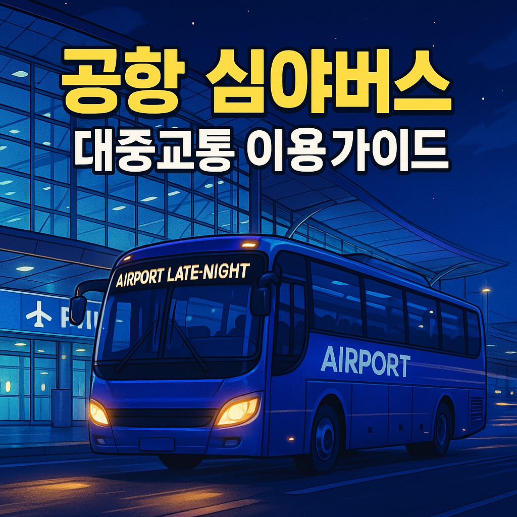 공항심야버스 및 대중교통 가이드