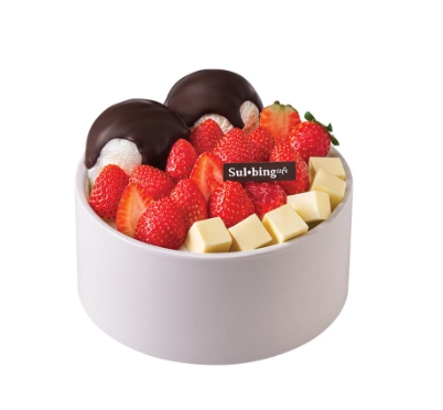 생딸기요거초코볼설빙