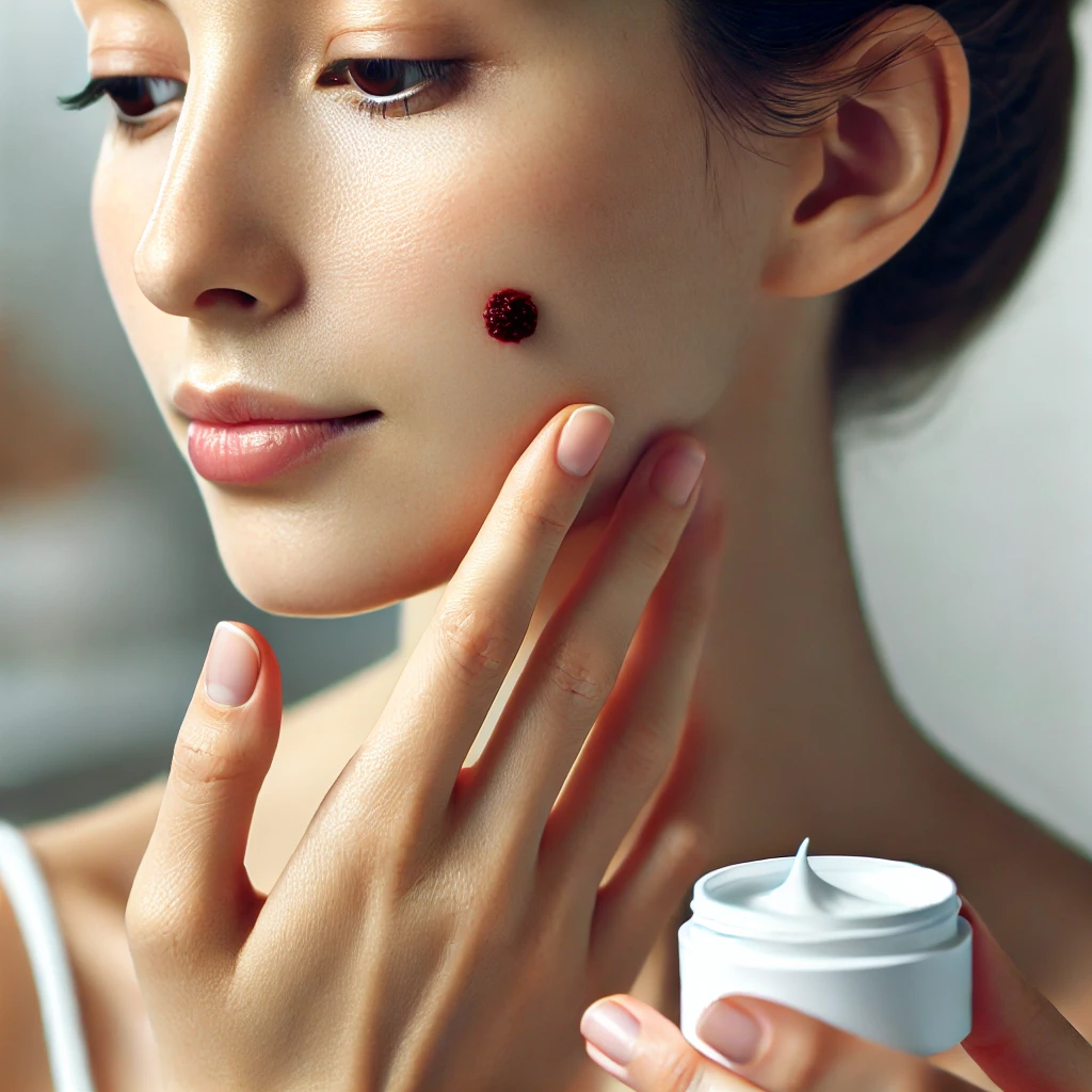 점 제거 후 관리에 관련된 사진